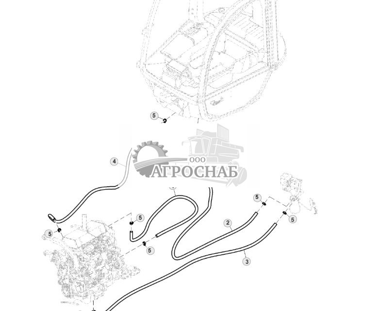 Hoses, Cab Heater W Engine Pre-Heater - ST841283 221.jpg